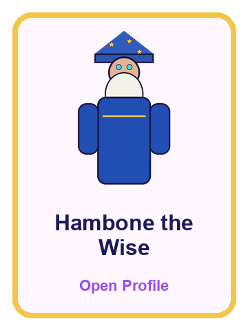 Hambone the Wise profile card